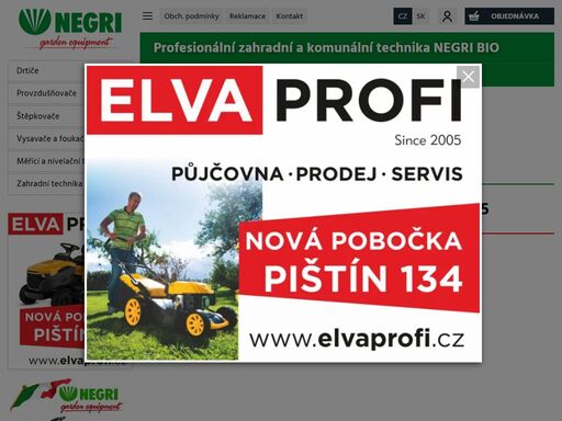 profesionální zahradní a komunální technika předního italského výrobce. autorizovaný prodejce a autorizovaný servis v českých budějovicích.