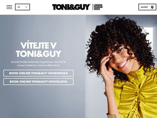toni&guy praha salon michalská 17 salon soukenická 5 salon opletalova 5 toni&guy je mezinárodní síť kadeřnických salonů s více jak padesátiletou tradicí. toni&guy nabízí také propracovaný systém vzdělávání. 