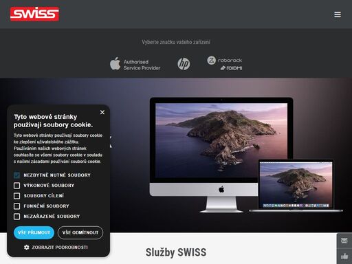 swiss autorizovaný servis apple, fujitsu siemens, hp, lexmark; po-štv = 08:00-17:00 a pia = 08:00-14:30, ba: 02/6720 2080, bb: 048/415 1768, ke: 055/789 43 58