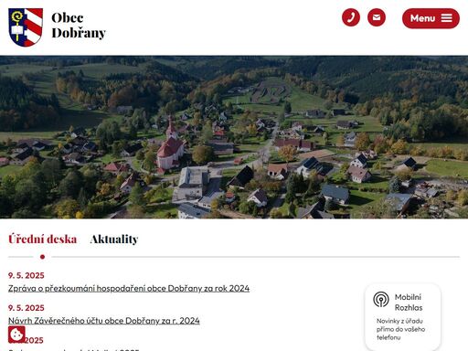 www.obecdobrany.cz