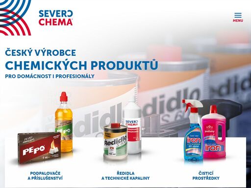 severochema - podpalovače, čisticí prostředky, ředidla, technické kapaliny, antigraffiti, kosmetika