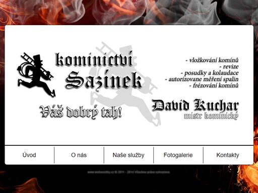 protáhneme každý komín - kominictví sazínek česká lípa, čištění komínů, revize, kominické práce.