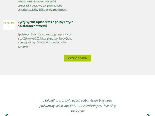 sklenář s.r.o. - technologie pro kolejovou dopravu, manipulaci se sypkými materiály a vážící systémy