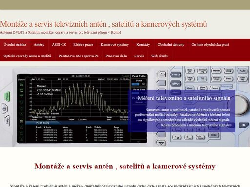 anténní dvbt2 a satelitní montáže,  opravy  a servis pro televizní příjem v kolíně