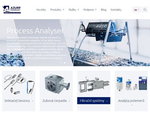 azurr-technology, s.r.o. nabízí širokou škálu snímačů tlaku a laboratorních přístrojů pro extruzi a vstřikování.