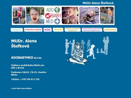 mudr. alena štefková, praktický lékař pro děti a dorost