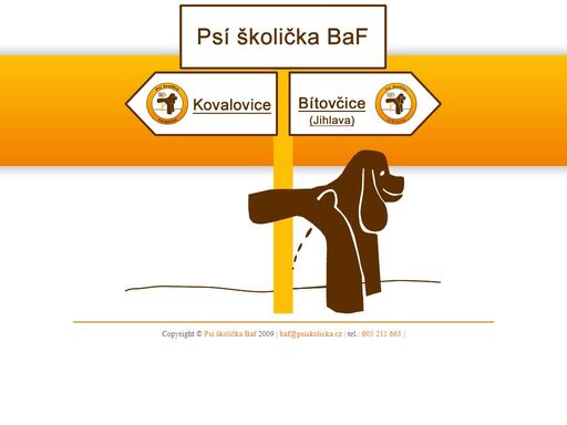 psí školička baf – místo, kde si vaši pejsci hrají, běhají s kamarády, učí se trochu poslouchat, sportují na překážkách a hlavně se spolu s vámi dobře pobaví. to vše v klidném čistém prostředí oploceného sadu mimo městskou zástavbu a pod vedením zkušených učitelů.