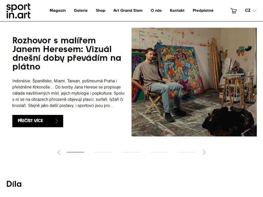 sport in art je online magazín, prodejní galerie a iniciátor vzniku uměleckých děl. objevujte a sbírejte to nejzajímavější ze světa umění inspirovaného sportem.