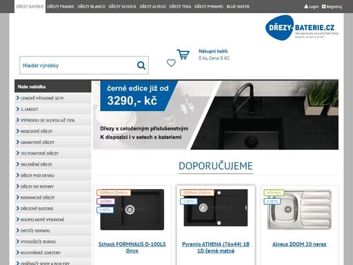 internetový obchod drezy-baterie.cz. kuchyňské dřezy, které nesmějí chybět v žádné kuchyni. 