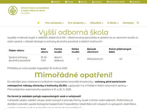 zemědělství je obor, kde za sebou vidíš skutečné výsledky své práce. studuj u nás a staň se odborníkem na to, co roste.
