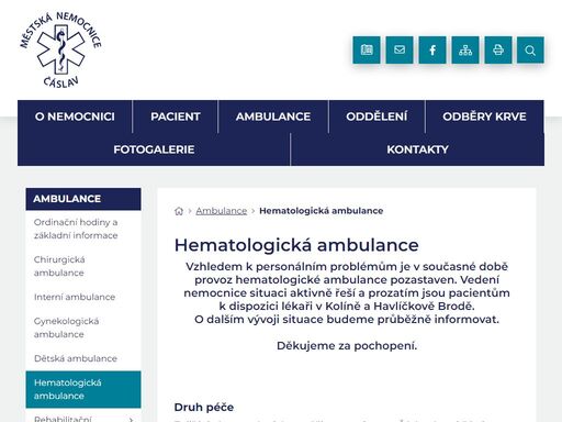 hematologická ambulance
