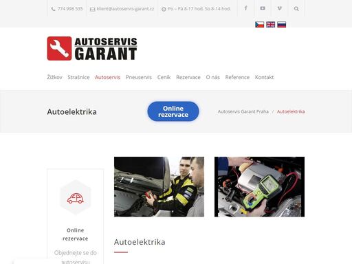 autoelektriku nechte na nás a přijeďte klidně i v sobotu. špičkově vybavený servis připravený na jakékoliv závady a opravy auto elektriky a diagnostiky.