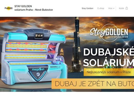 solárium stay golden hloubětín je otevřeno nonstop a má vip dubajské solárium