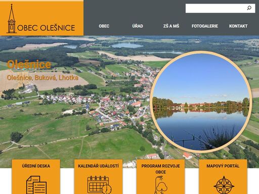 oficiální web obce olešnice