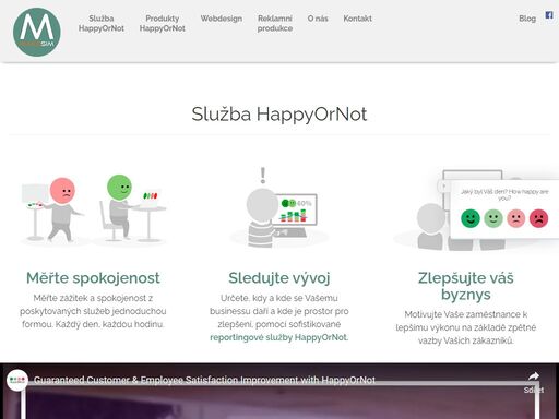 makesim s.r.o. - happyornot oficiální partner , zákaznická spokojenost, analýza a vizualizace dat, grafický design, tvorba webových aplikací. 