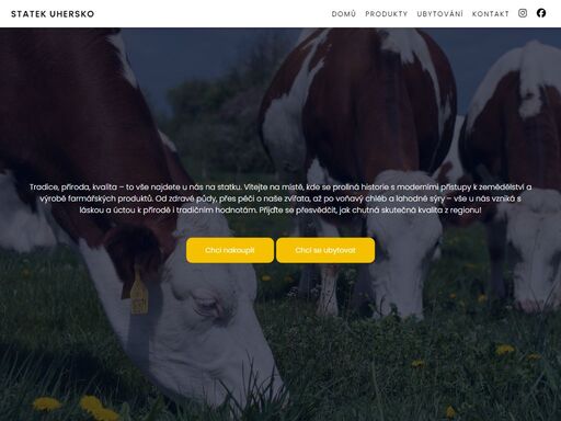 statek uhersko - farmářské produkty, ubytování a agroturistika ve východních čechách.