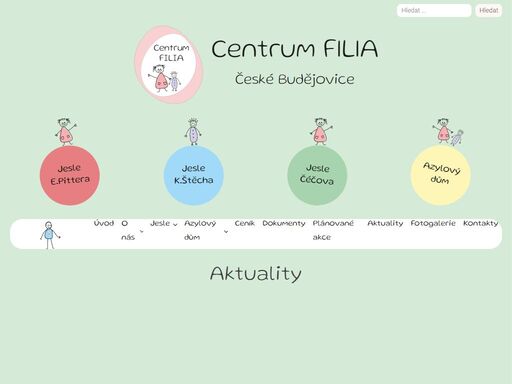 centrum filia. azylové domy v českých budějovicích. sociální služby v českých budějovicích. jesle v českých budějovicích.