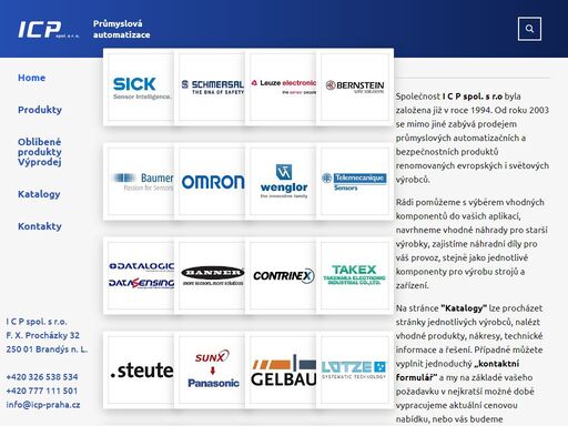 prodej průmyslové a automatizační techniky pro půmysl. bezpečnost v automatizaci, analýzy rizik, poradenství, servis.