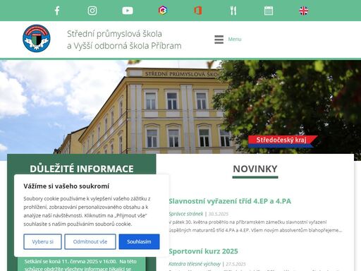 střední průmyslová škola a vyšší odborná škola příbram