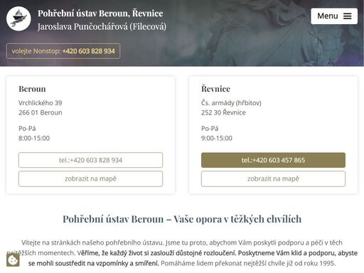 věříme, že každý život si zaslouží důstojné rozloučení. naším cílem je poskytnout klid a podporu, abyste se mohli soustředit na vzpomínky a smíření. zjistěte více. 