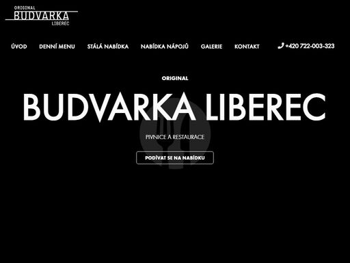 original restaurace budvarka v liberci s kapacitou 200 míst se nachází v nejstarší části města na sokolovském náměstí u kostela sv. antonína. interiér je v unikátních klasicistních prostorách domu z přelomu 19. a 20. století, kde restaurační provoz navazuje na tradici vyhlášené prvorepublikové kavárny rádio. pro rodinné oslavy a firemní akce je vám k dispozici uzavíratelný salonek s kapacitou cca 50 míst vybavený audiovizuální technikou.