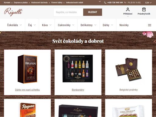 nechte se okouzlit světem čokolády a sladkostí. v prodeji cukrovinek máme dlouholetou tradici. prozkoumejte pestrou nabídku našeho e-shopu a ochutnejte!