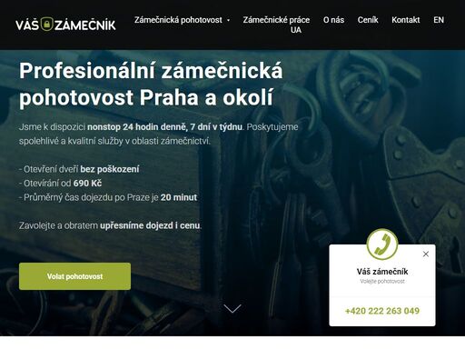 zámečnická pohotovost a další zámečnické práce v praze a okolí.