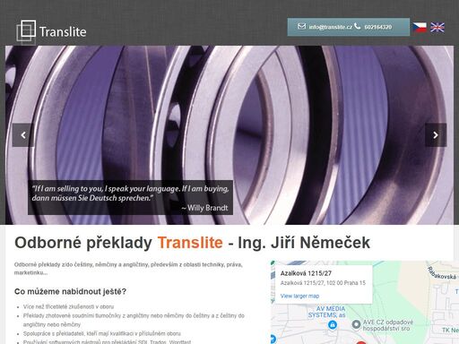 odborné překlady translite - ing. jiří němeček