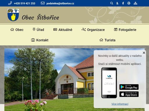 oficiální stránky obce šitbořice