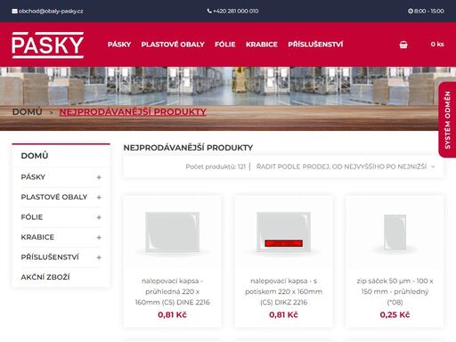 prodejce obalových a balících materiálů