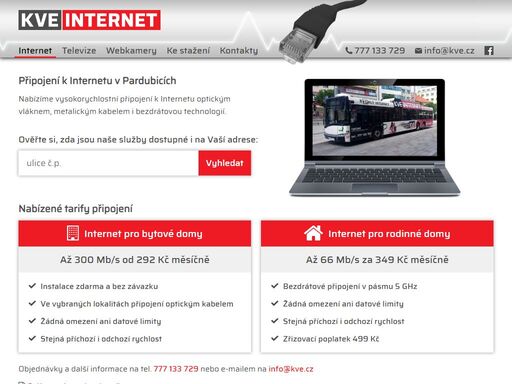 kve internet - nejlepší internet v pardubicích