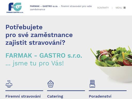farmak – gastro s.r.o. nabízí kompletní služby v oblasti závodního stravování pro malé i velké firmy, včetně rozvozu jídel.