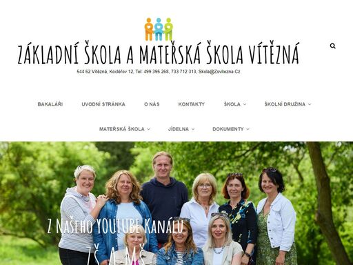544 62 vítězná, kocléřov 12, tel: 499 395 268, 733 712 313, skola@zsvitezna.cz