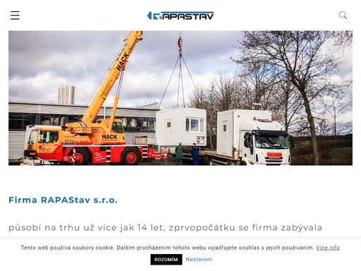 autodoprava rapastav - prostějov ? poskytujeme mezinárodní a tuzemskou autodopravu ? provádíme jeřábnické práce, prosévání a katrování zeminy