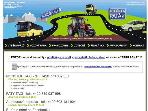 autoškola paták provozuje výcvik a výuku k získání řidičského oprávnění kompletní skupiny a, skupiny b, skupiny c, skupiny d, skupiny b+e, skupiny c+e, skupiny d+e a dalších podskupin am, a1, b1, c1, d1