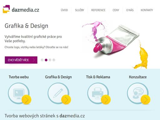 děláme weby, které se na internetu neztratí. máme za sebou stovky projektů a spokojených klientů. mimo tvorby www stránek tiskneme a pomůžeme s online reklamou.