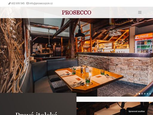 pravou neapolskou pizzu a další pokrmy neapolské kuchyně můžete ochutnat v naší restauraci, která je pojmenována po italském šumivém vínu.