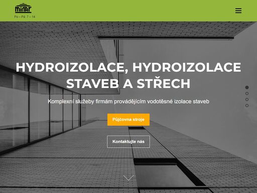hydroizolace - zajištění komplexních služeb firmám, provádějícím vodotěsné izolace staveb. hydroziolace a dodávky vybraných a osvědčených izolačních materiá