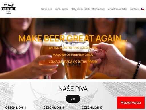 navštivte pivovar národní v centru prahy! ochutnejte pivo lion, tradiční českou kuchyni a zažijte atmosféru restaurace u národního divadla. ideální pro turisty, skupiny i milovníky piva. rezervujte si stůl online a objevte nejlepší pivovar v praze.