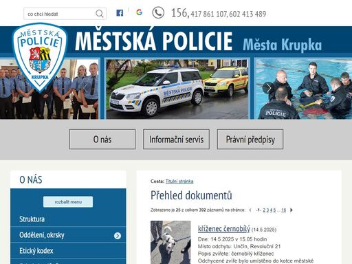 městská policie krupka