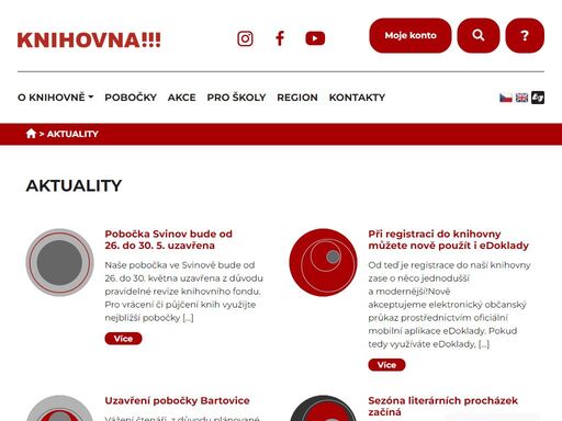nabízíme e-knihy, besedy pro školy, literární procházky, setkání se spisovateli, mediální gramotnost v knihovnách po celé ostravě.