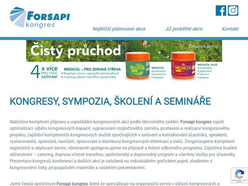 forsapi kongres forsapikongres.cz, pořádání kongresů a seminářů