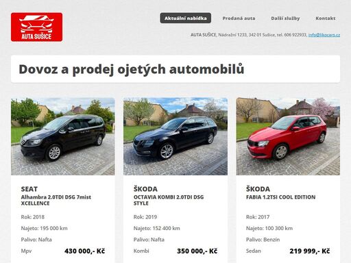 likocars :: ojeté automobily :: dovoz :: prodej