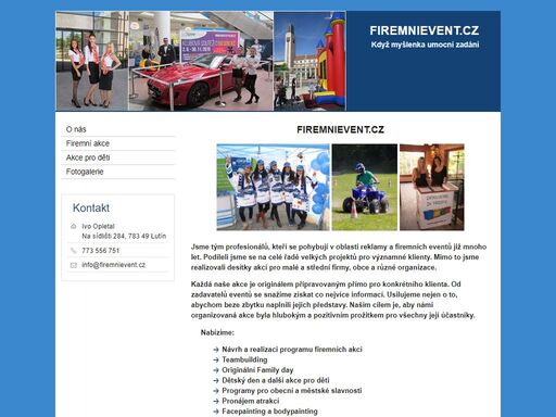 firemní akce, teambuilding, firemní večírky, pronájem atrakcí, facepainting, family day, dětský den, modelování balonků