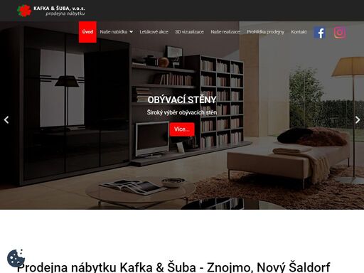 kafka&šuba, prodejna nábytku znojmo, nový šaldorf