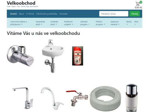 hlavní činností je velkoobchodní prodej v české republice v sortimentu voda - topení - plyn - vodovodní baterie .