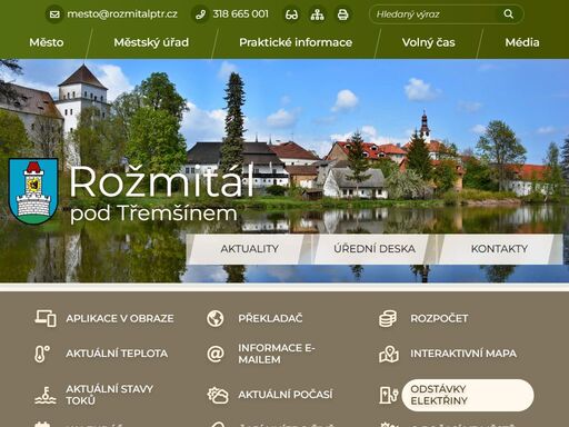 oficiální stránky města rožmitál pod třemšínem
