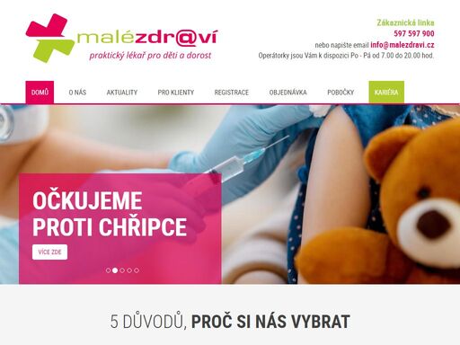 unikátní systém péče o zdraví dětí a teenagerů v ordinacích praktických lékařů pro děti a dorost v čr s propracovaným objednávkovým systémem, bez čekání.