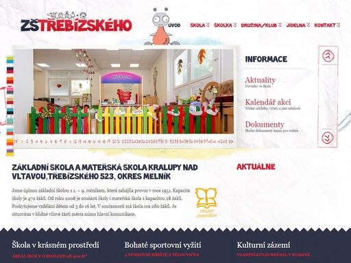 webové stránky základní a mateřské školy třebízského v kralupech nad vltavou.