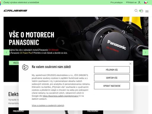 jsme crussis, největší český výrobce elektrokol a koloběžek. naším cílem je poskytovat vám produkty, které jsou precizně propracované do nejmenšího detailu.